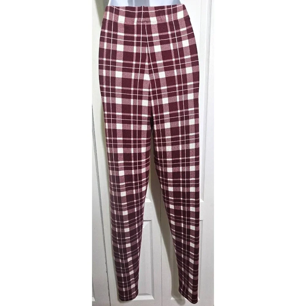 Wizarding World of Harry Potter Gryffindor Plaid Red Soft Leggings Universal - Picture 2 of 5